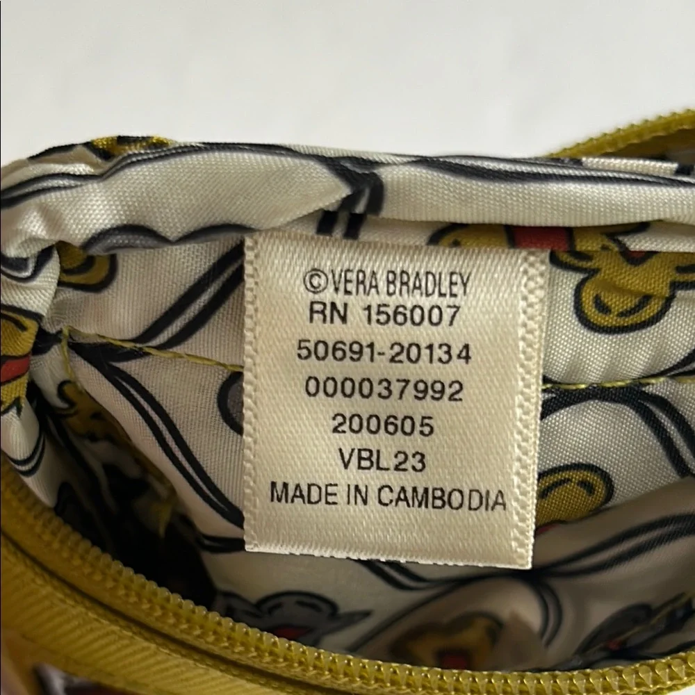 NWT Vera Bradley Golden Olive Zip ID Case